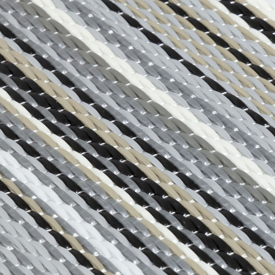 Rainbow Outdoor Rug Grey | Vibrant Patio Decor - The Rugs