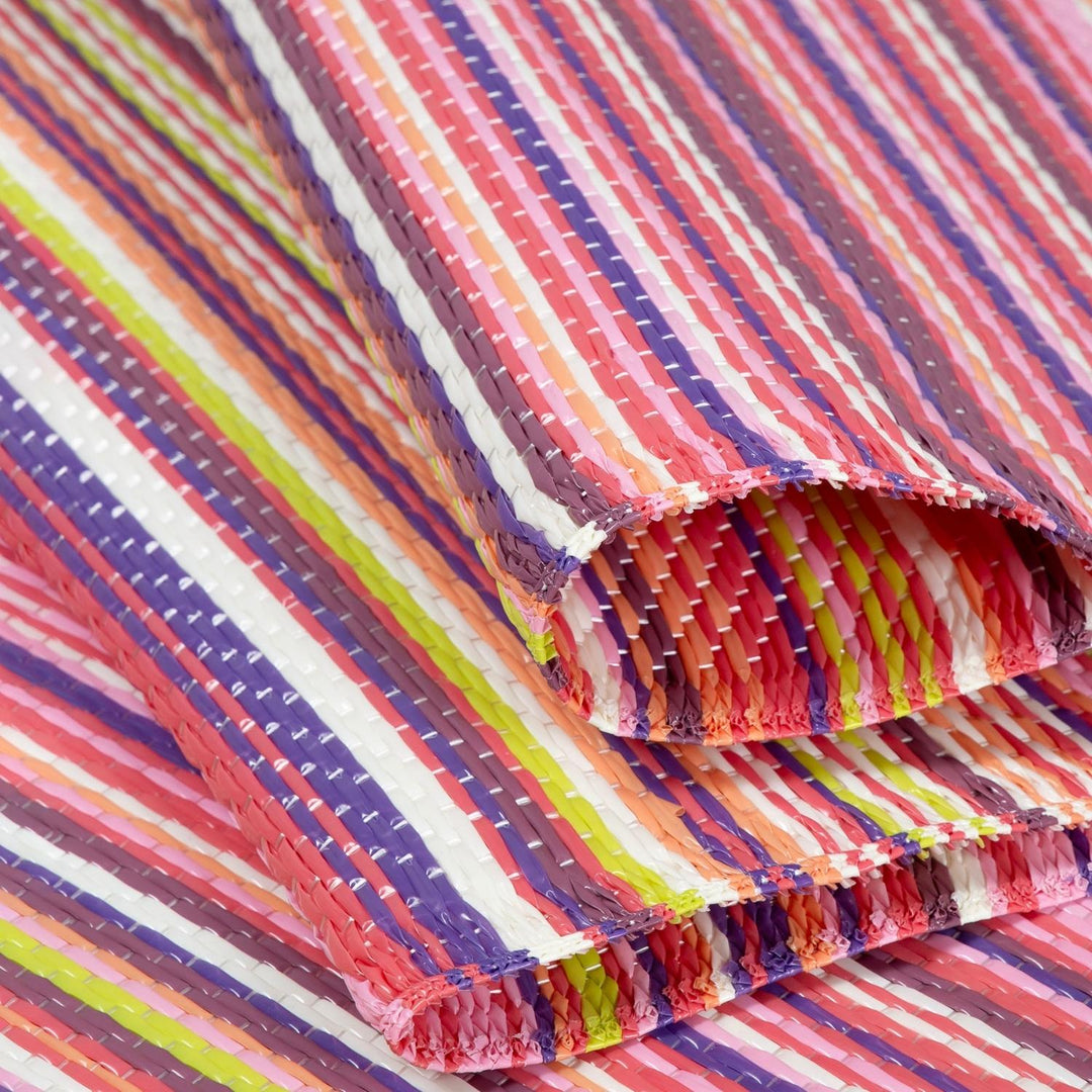 Rainbow Outdoor Rug Pink | Vibrant Patio Decor | The Rugs
