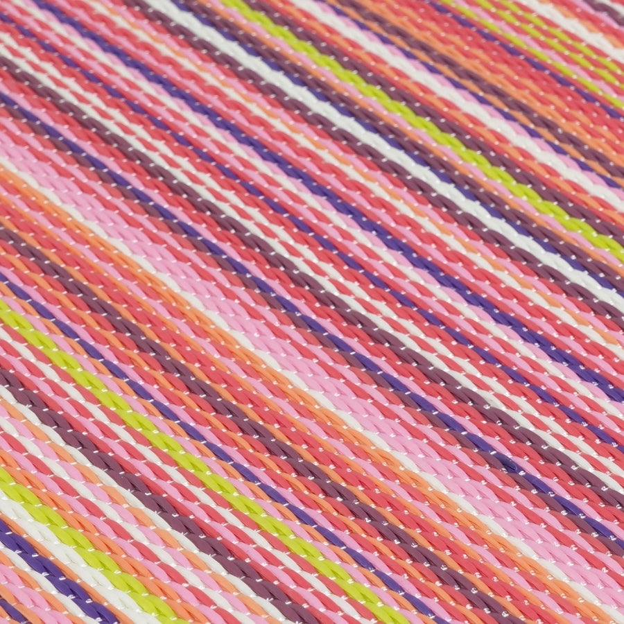 Pink Rainbow Pattern Rug Rainbow Outdoor Rug Pink | Vibrant Patio Decor | The Rugs