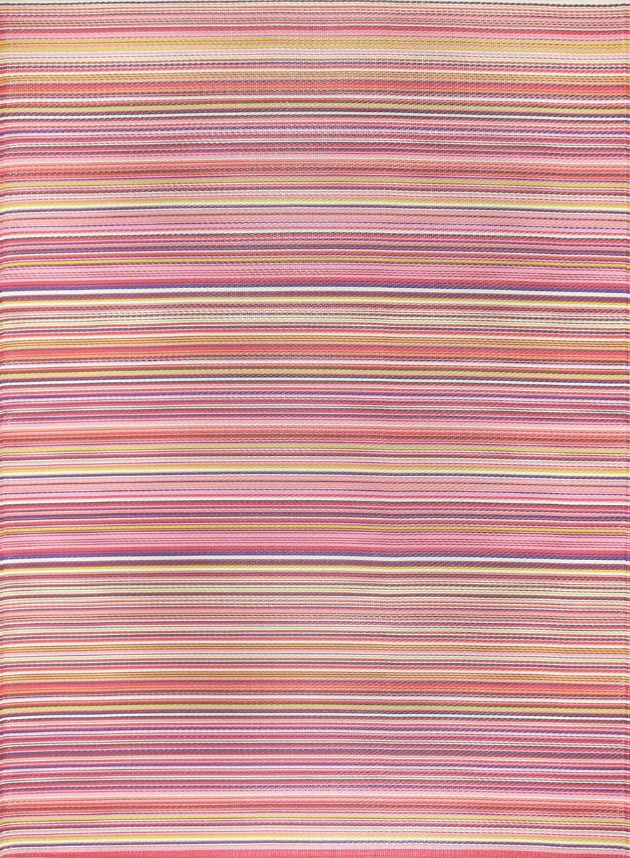 Rainbow Outdoor Rug Pink | Vibrant Patio Decor | The Rugs