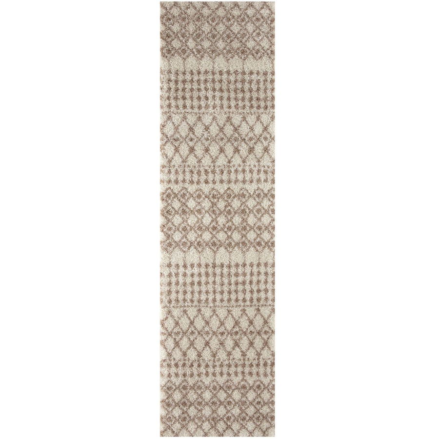 Moroccan shaggy Beige Ivory Rug Thick pile easy to clean