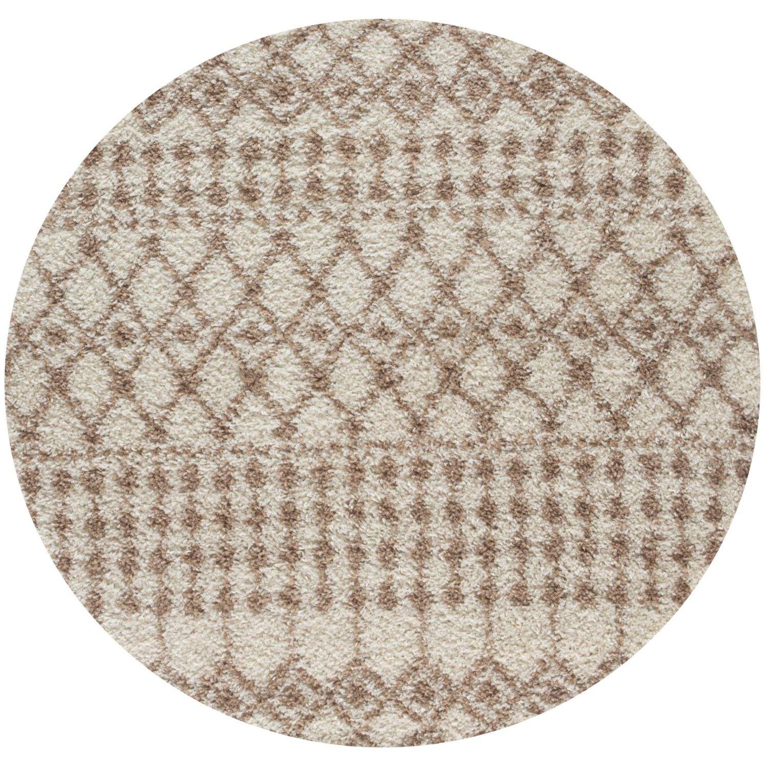 Moroccan shaggy Beige Ivory Rug Thick pile easy to clean