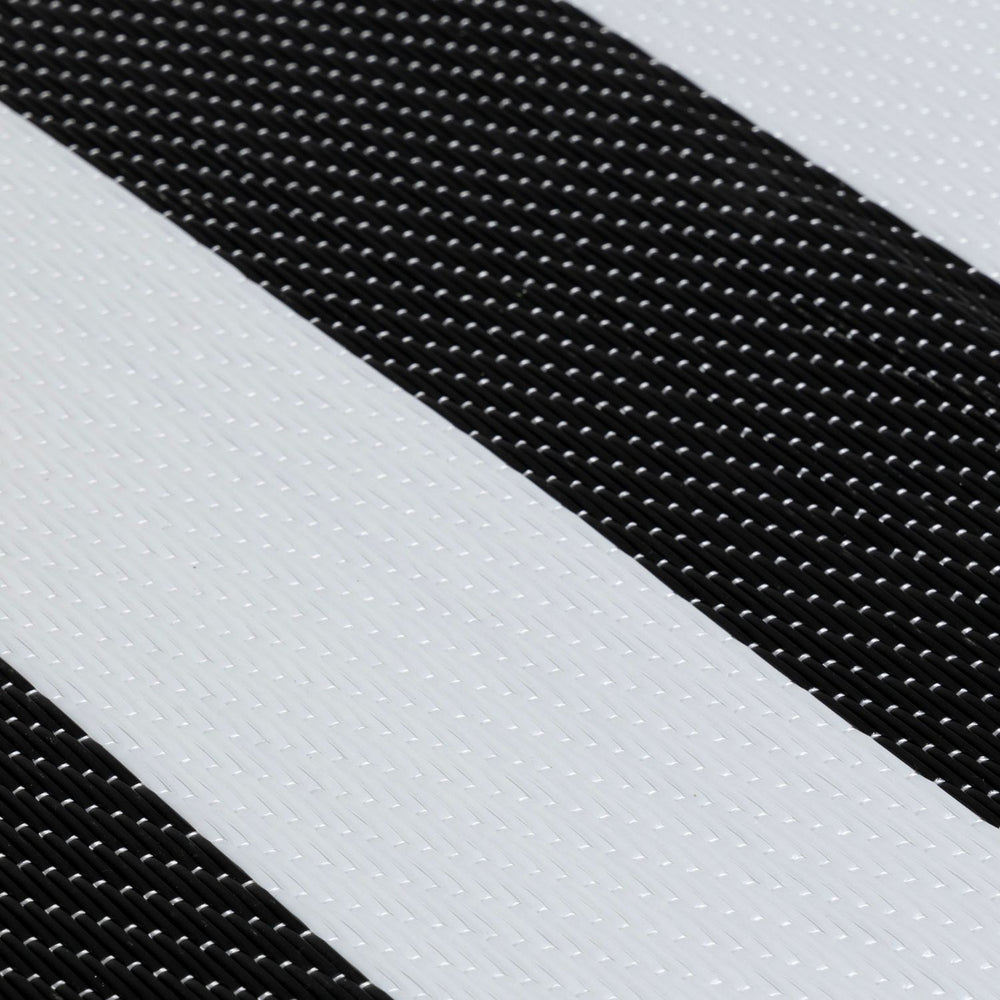 Rainbow Outdoor Rug | Black & White Geometric | The Rugs