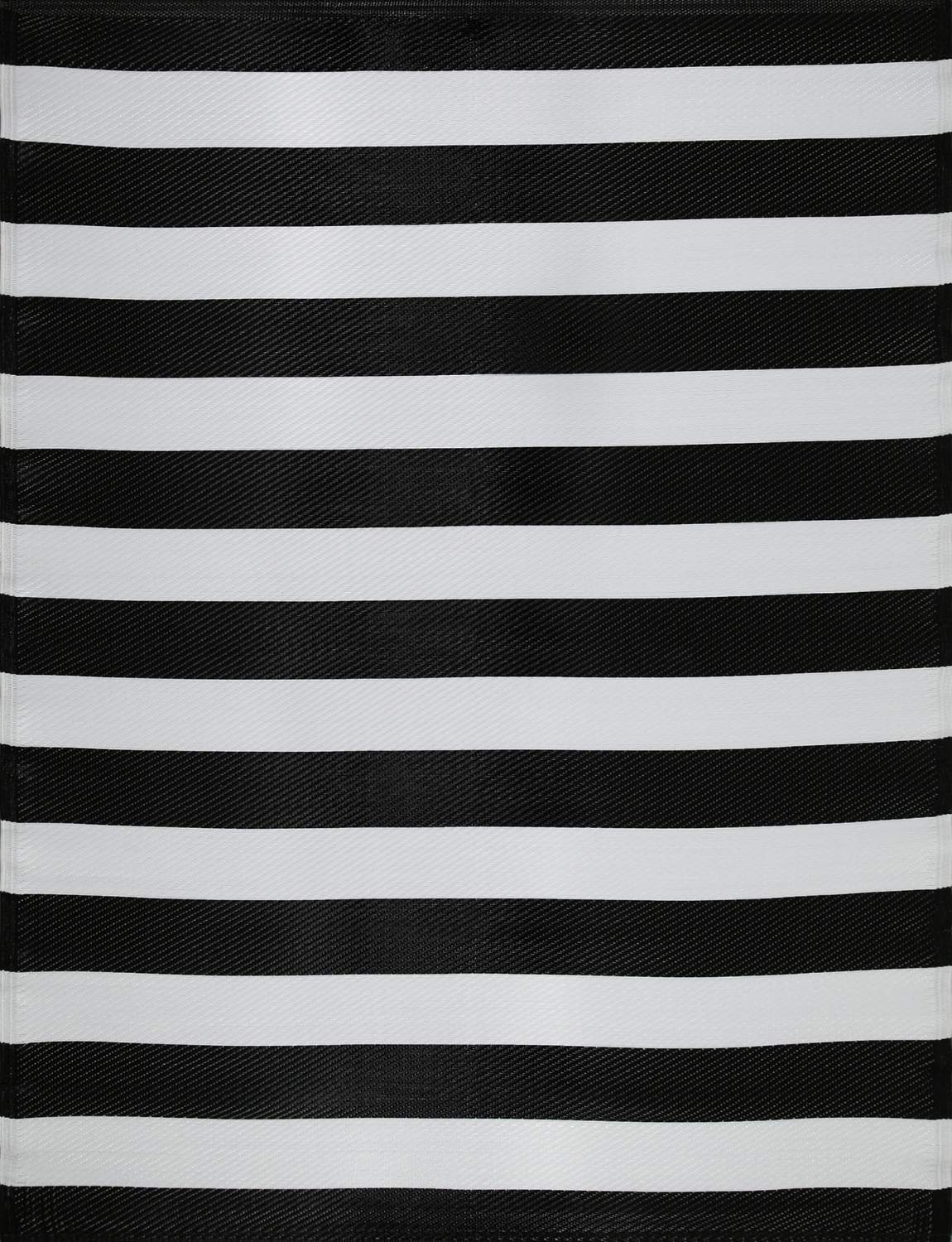 Rainbow Outdoor Rug | Black & White Geometric | The Rugs
