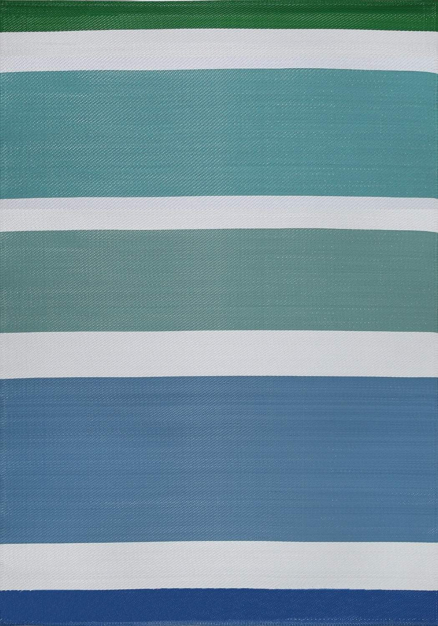 Rainbow Outdoor Rug Blue | The Rugs