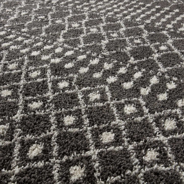 Moroccan-style thick shaggy rug non-shedding