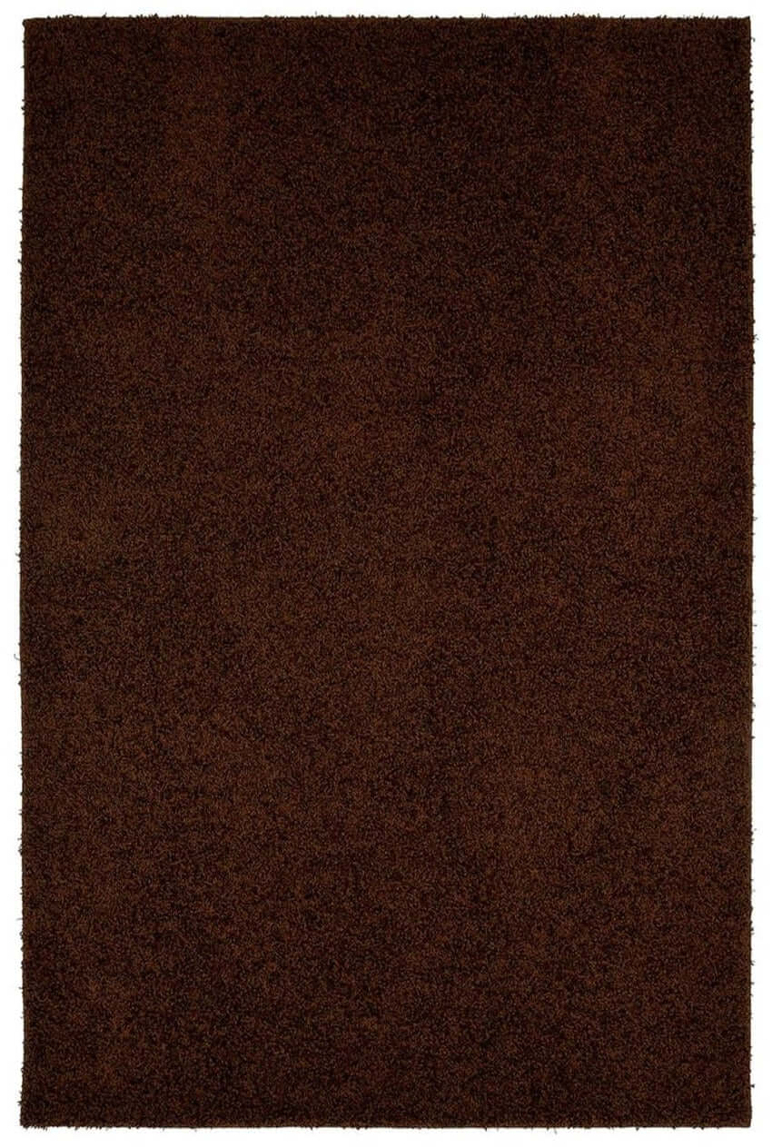 Fiji Chocolate Brown Washable Solid Shaggy Rug – The Rugs