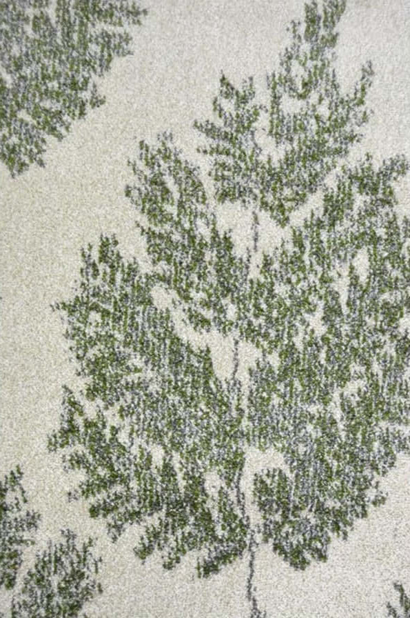 Floral Design Green Living Room Rug | Stylish | The Rugs