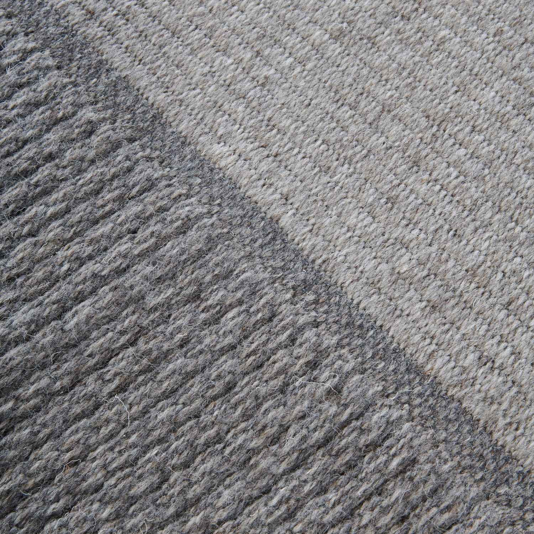 The Rugs Natural Virgin Wool Rug – Bordered Design