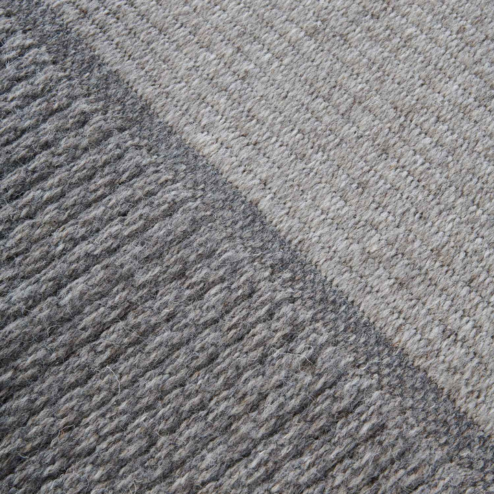 The Rugs Natural Virgin Wool Rug – Bordered Design