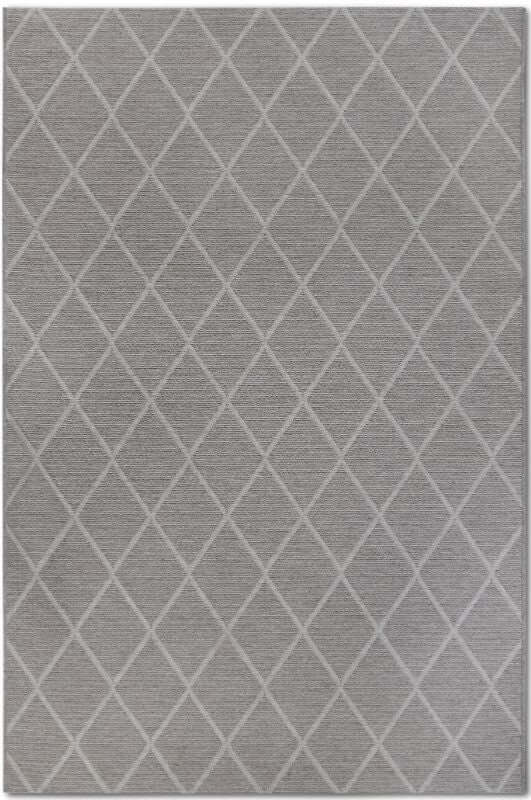 The Rugs Diamond Design Natural Wool Rug | Unique Style