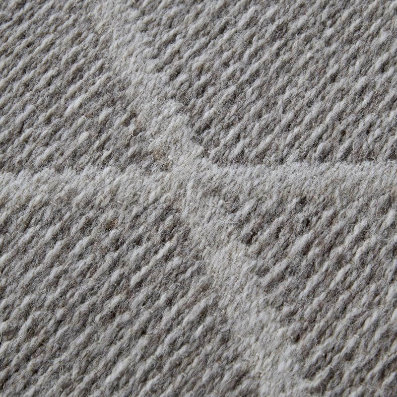 The Rugs Diamond Design Natural Wool Rug | Unique Style