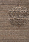 Brown colour rug, weave design, durable softness, hand-made, cotton backing, wool-effect, easy care.