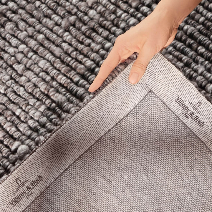 Villeroy &amp; Boch 1852 Rug Wilma Dark Grey Multicolour, hand-crafted, easy care, textured finished, long-lasting, soft pile rug.