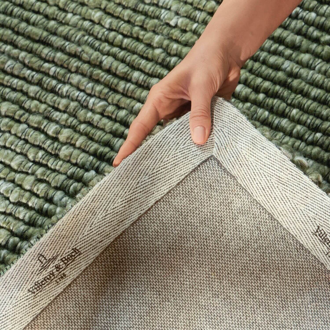 Villeroy &amp; Boch 1852 Rug Wilma Green Multicolour, textured design, hand-woven, simple to clean, soft durable pile.