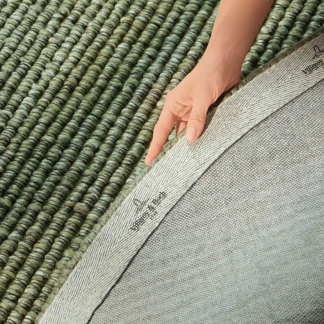 Villeroy &amp; Boch 1852 Rug Wilma Green Multicolour, textured design, hand-woven, simple to clean, soft durable pile.