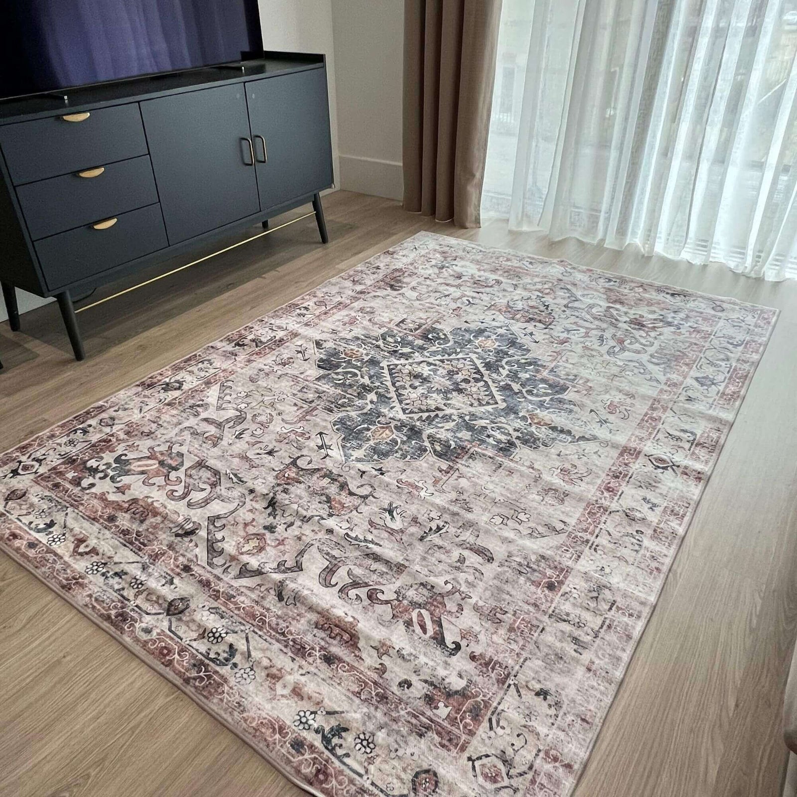 Ultra Soft Machine Washable Rug | Persian Inspired | Bahala