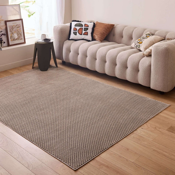 The Rugs Modern Living Room Rug - Dots Design Pulse Rug in Grey