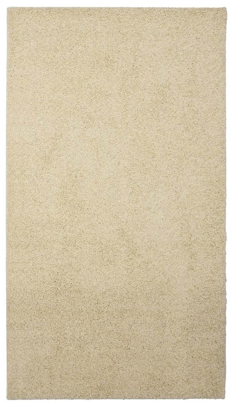 Fiji Sugar White Washable Solid Shaggy Rug