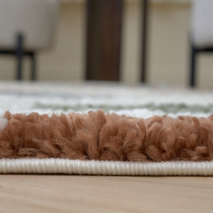 Moodi Shaggy Multicolour, 30 mm thick pile, underfloor heating | THE RUGS