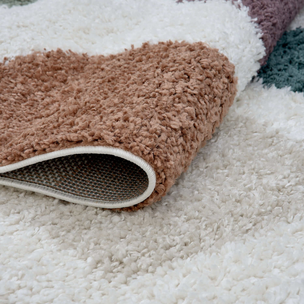 Moodi Shaggy Multicolour, 30 mm thick pile, underfloor heating | THE RUGS