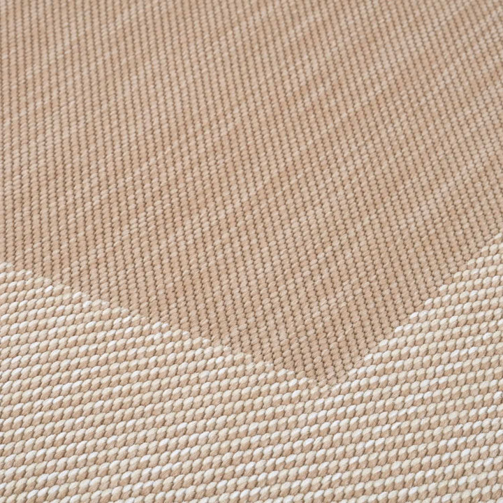Outdoor Beige Rug easy to clean, weather-proof and UV protected.
