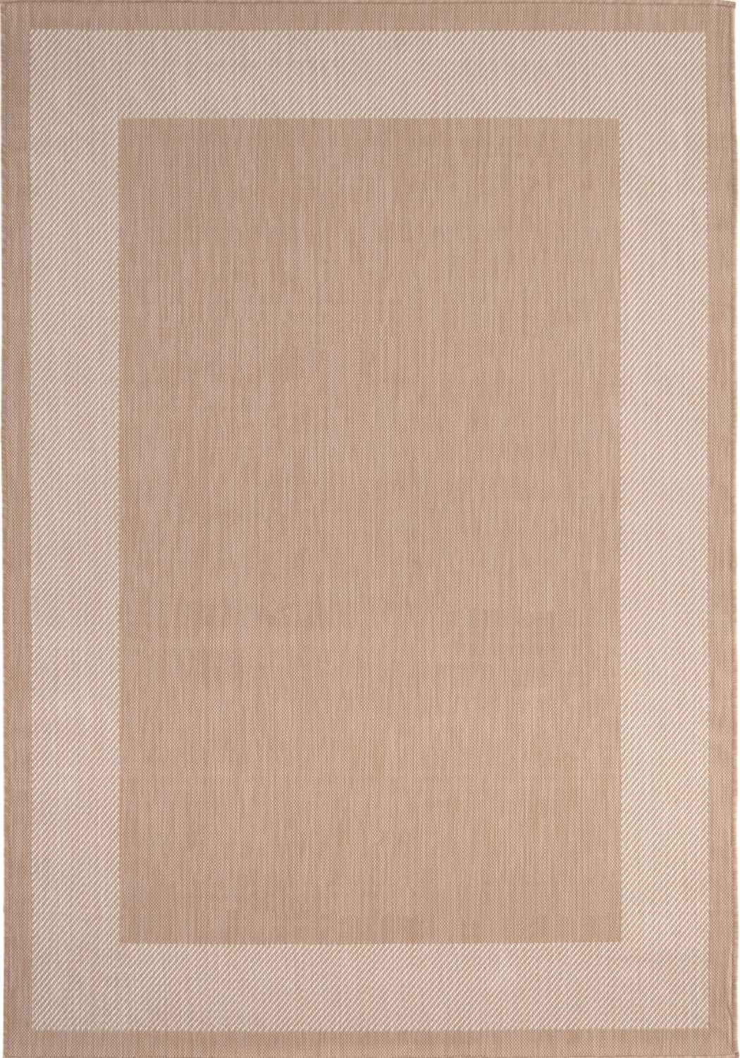 Outdoor Beige Rug easy to clean, weather-proof and UV protected.