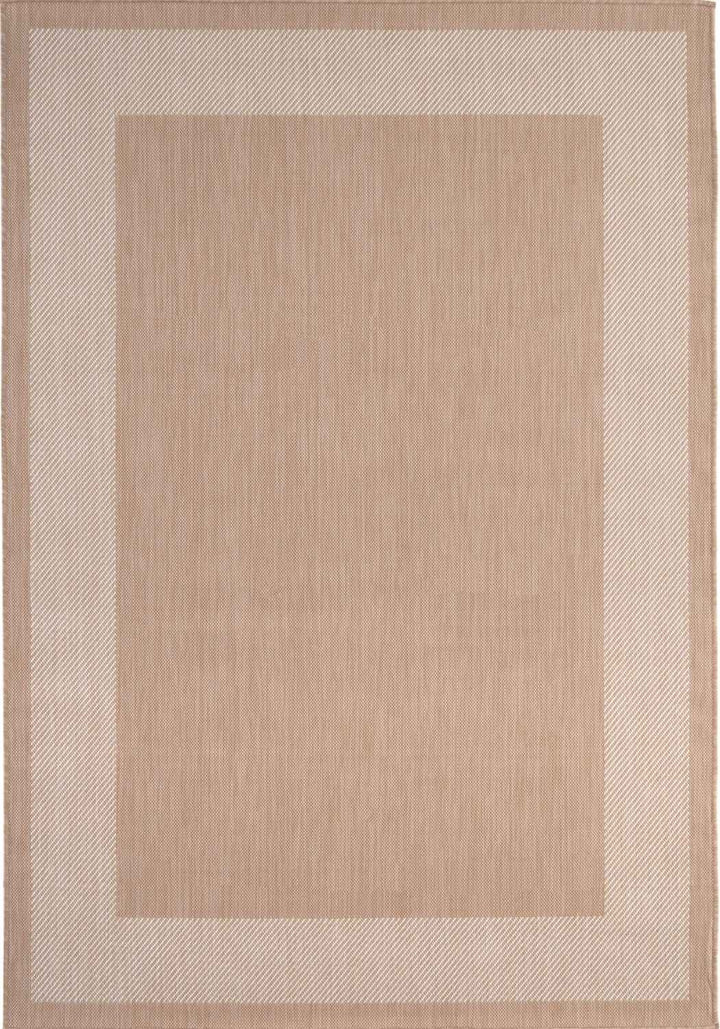 Outdoor Beige Rug easy to clean, weather-proof and UV protected.
