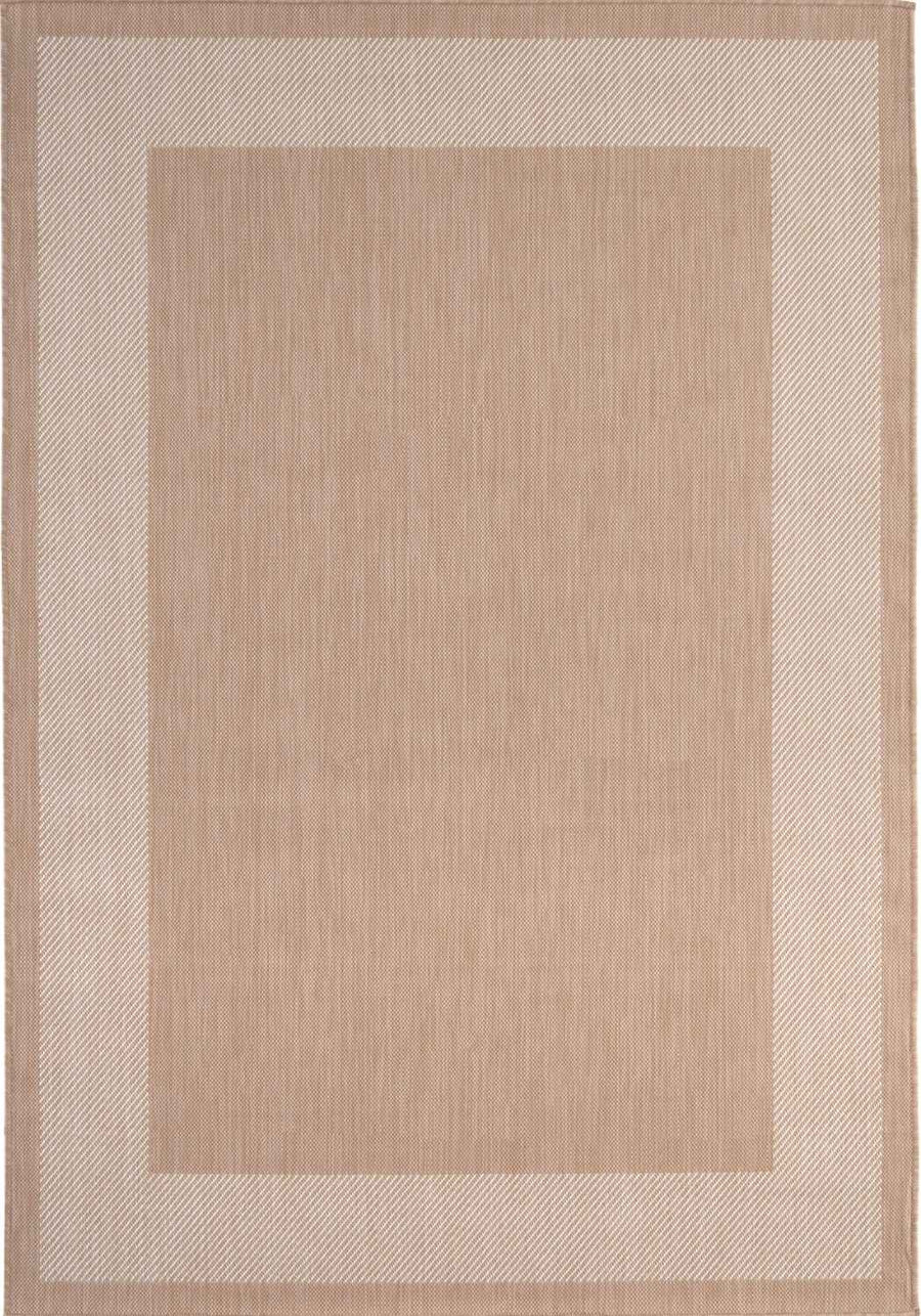 Outdoor Beige Rug easy to clean, weather-proof and UV protected.