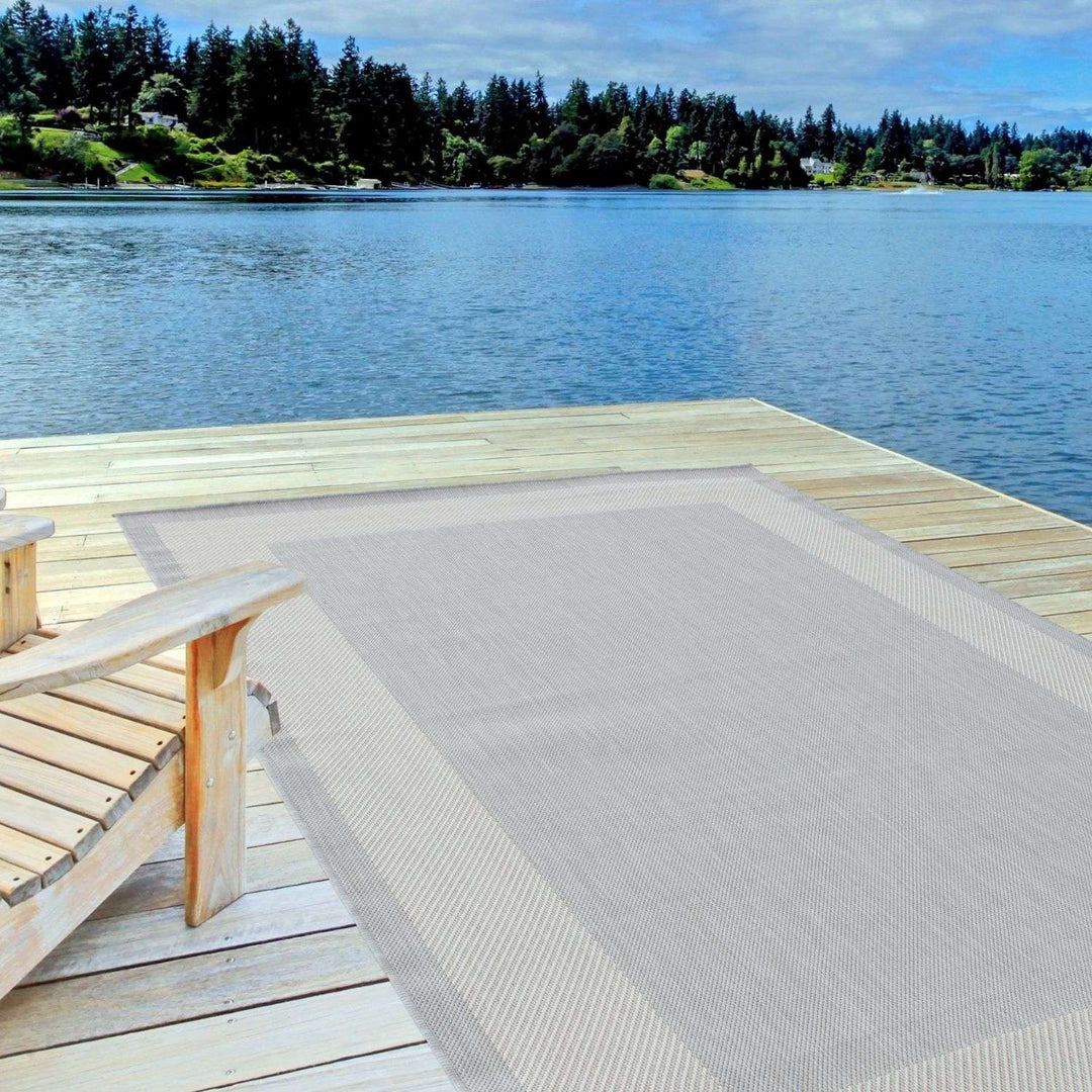 Bordered Design Outdoor Rug for Garden | The Rugs