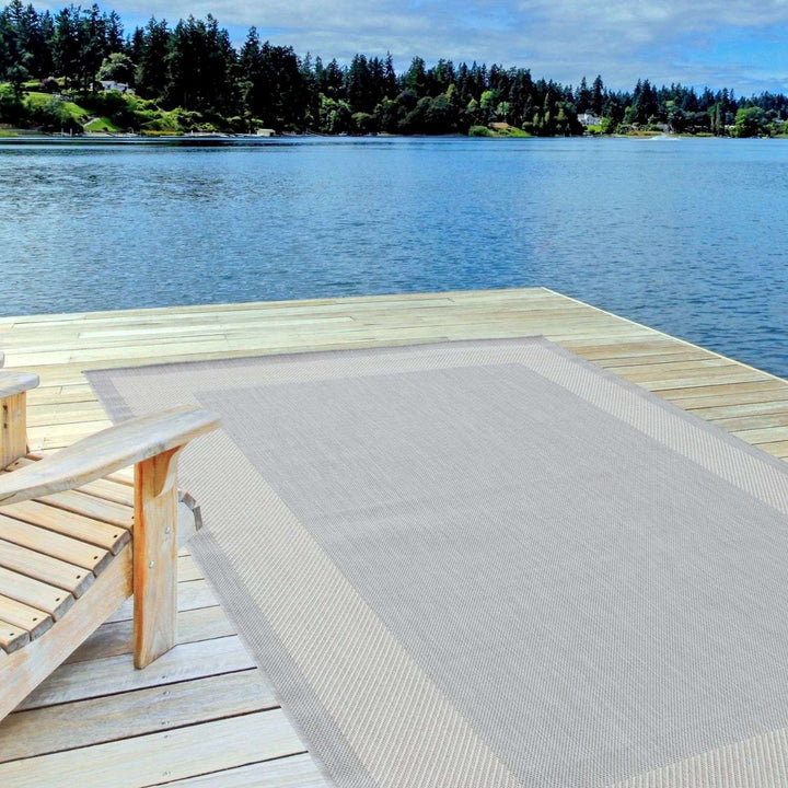 Bordered Design Outdoor Rug for Garden | The Rugs