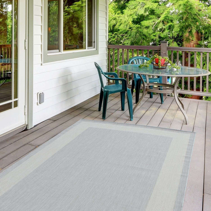 Bordered Design Outdoor Rug for Garden | The Rugs
