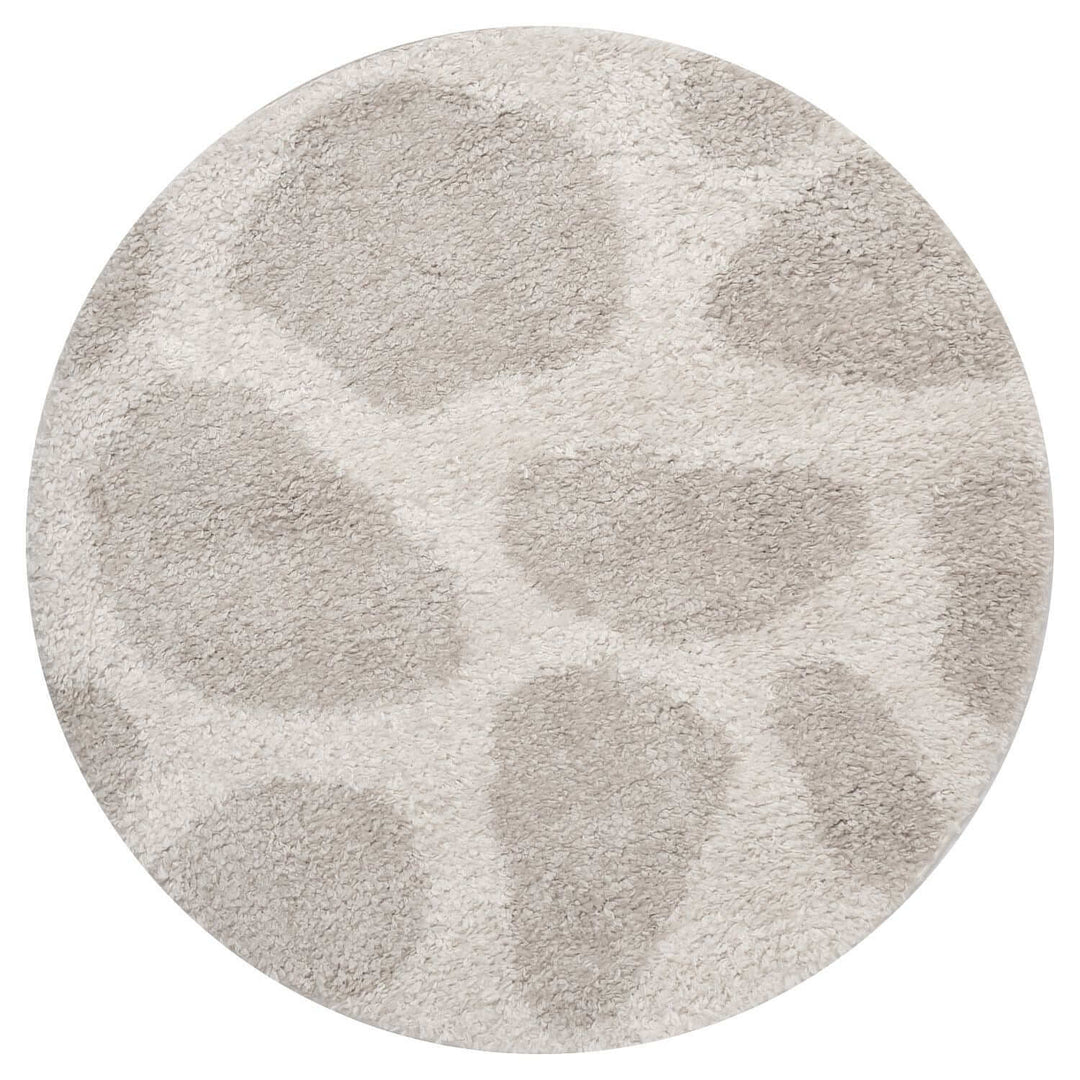 Moodi Shaggy Cream Rug, abstract design, soft underfoot feel | THE RUGS