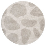 Moodi Shaggy Cream Rug, abstract design, soft underfoot feel | THE RUGS