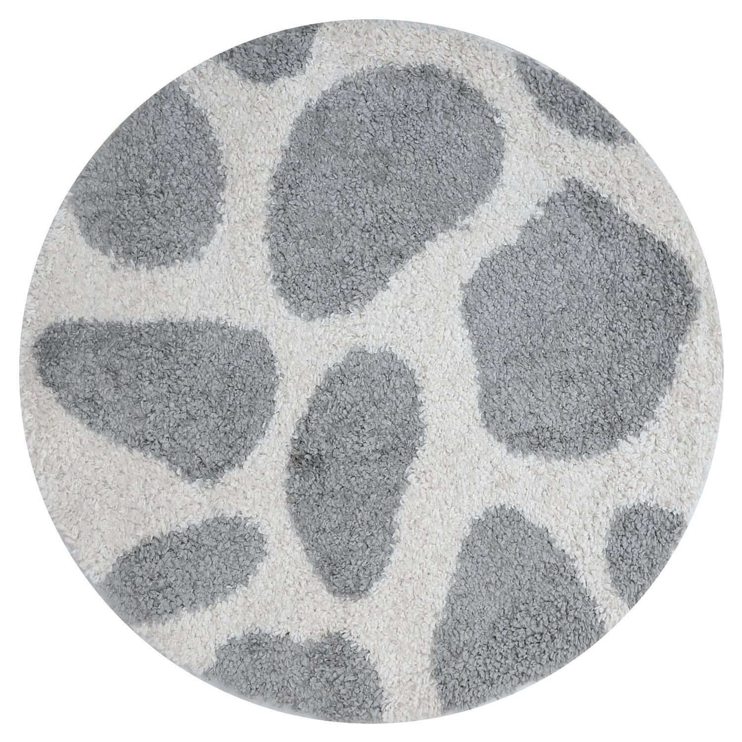 Moodi Shaggy Grey Rug, Underfloor heating, soft pile | THE RUGS
