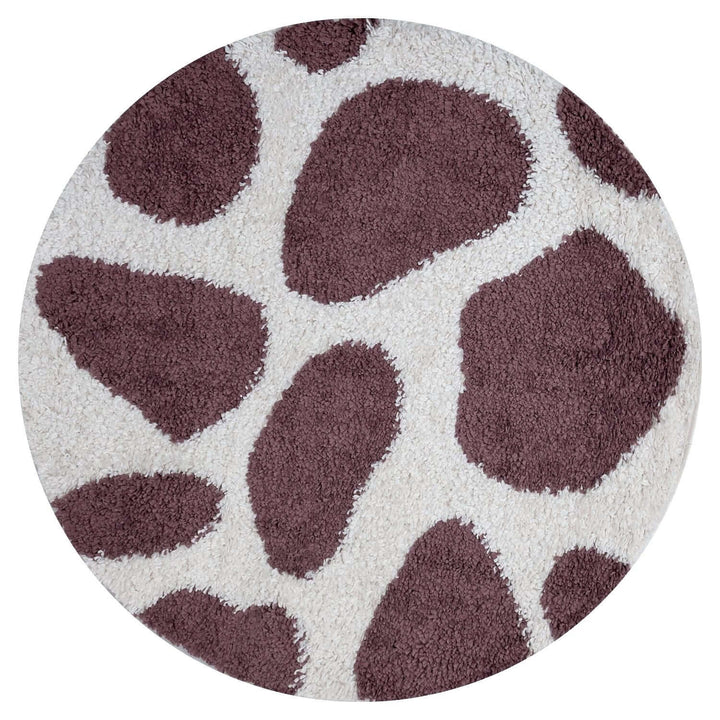 Moodi Shaggy Purple rug, underfloor heating, abstract design | THE RUGS