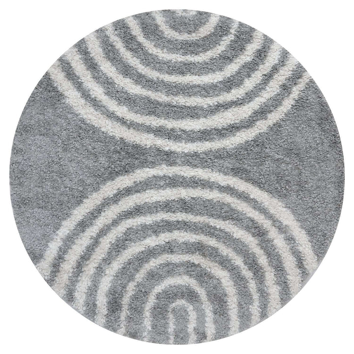 Moodi Shaggy Grey Rug, scandinavian design, underfloor heating | THE RUGS
