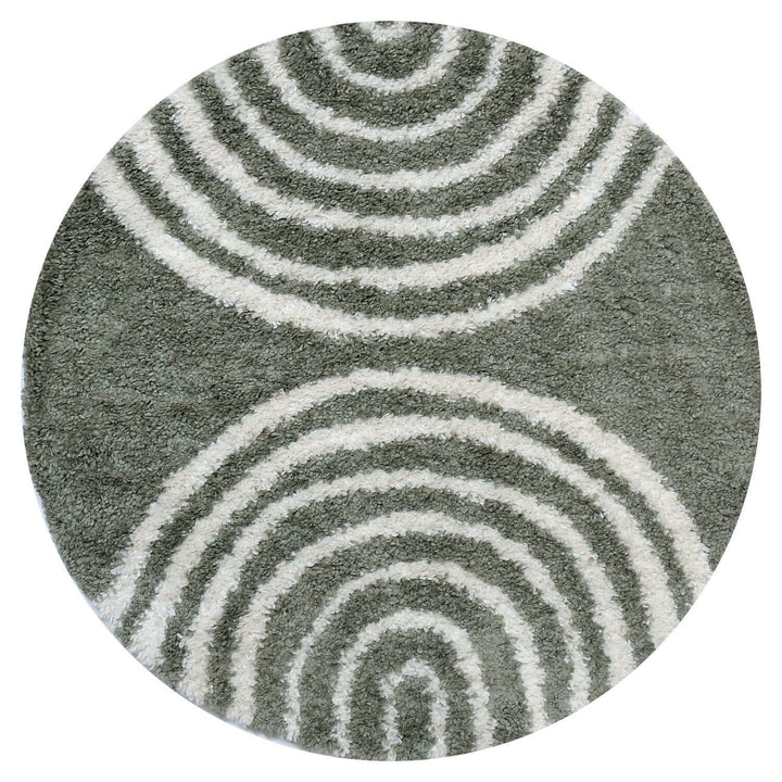 Moodi Shaggy Green rug, scandinavian design, soft pile | THE RUGS