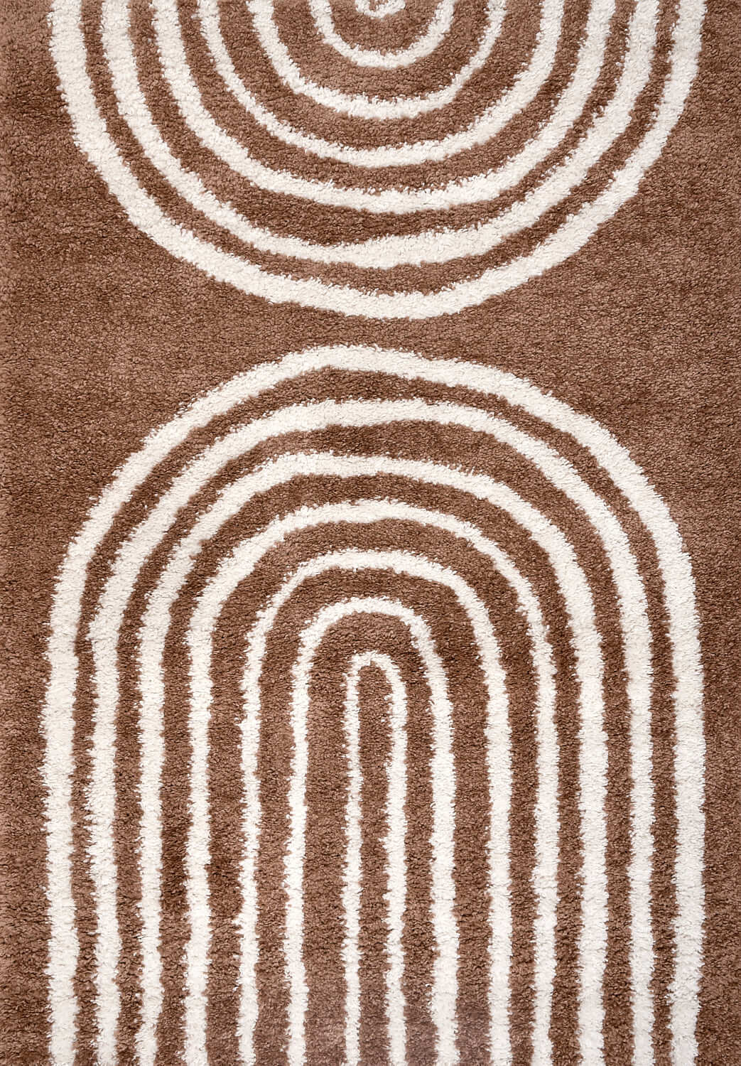Moodi Shaggy Brown Rug, 30 mm soft durable pile, underfloor heating | THE RUGS