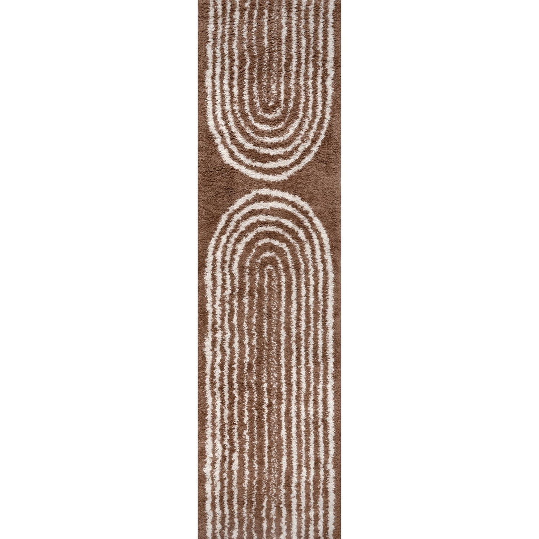 Moodi Shaggy Brown Rug, 30 mm soft durable pile, underfloor heating | THE RUGS