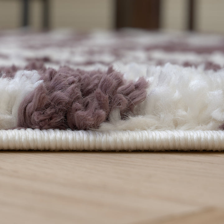 Moodi Shaggy Purple Rug, 30 mm soft & durable pile, warmth underfoot, scandinavian design | THE RUGS