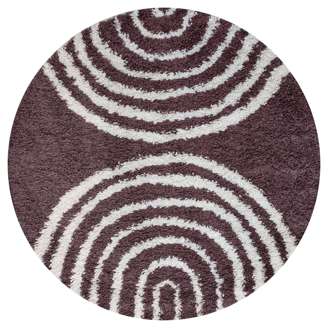 Moodi Shaggy Purple Rug, 30 mm soft & durable pile, warmth underfoot, scandinavian design | THE RUGS