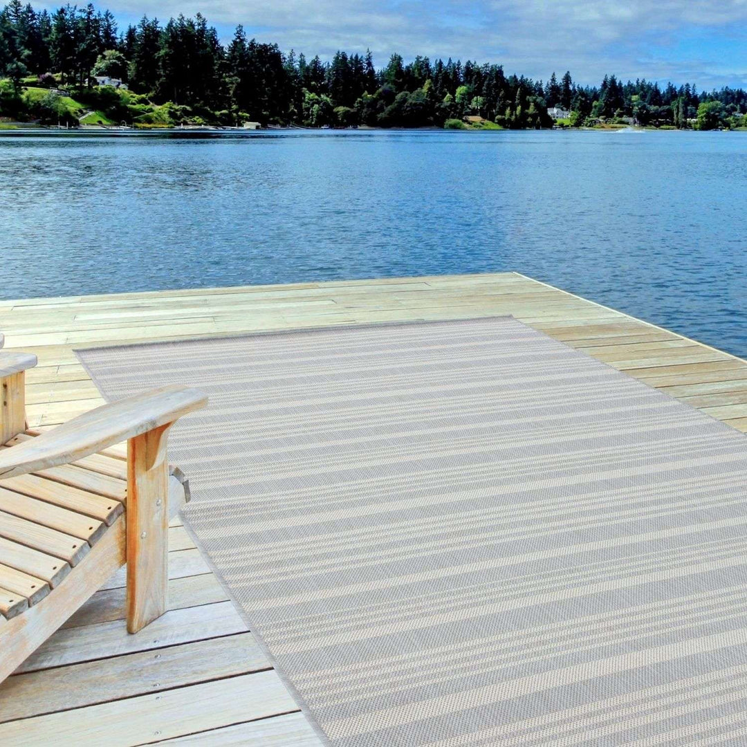 Outdoor Grey Rug Weather-Proof | The Rugs