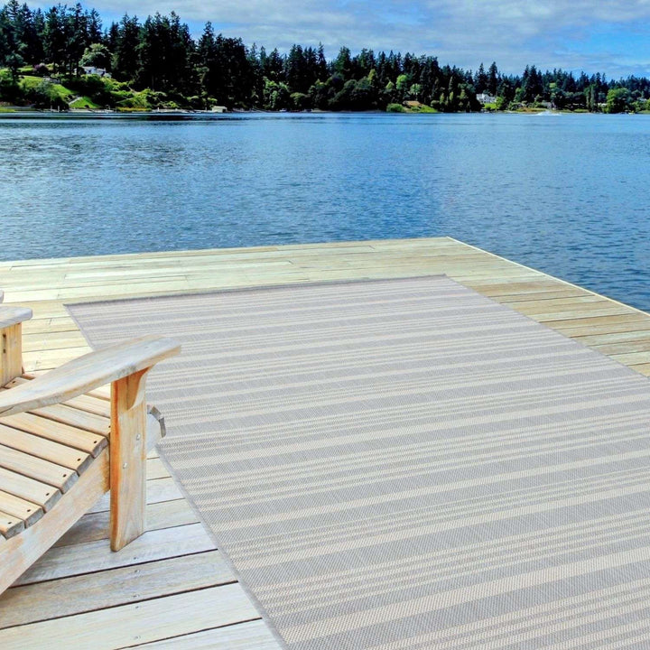 Outdoor Grey Rug Weather-Proof | The Rugs