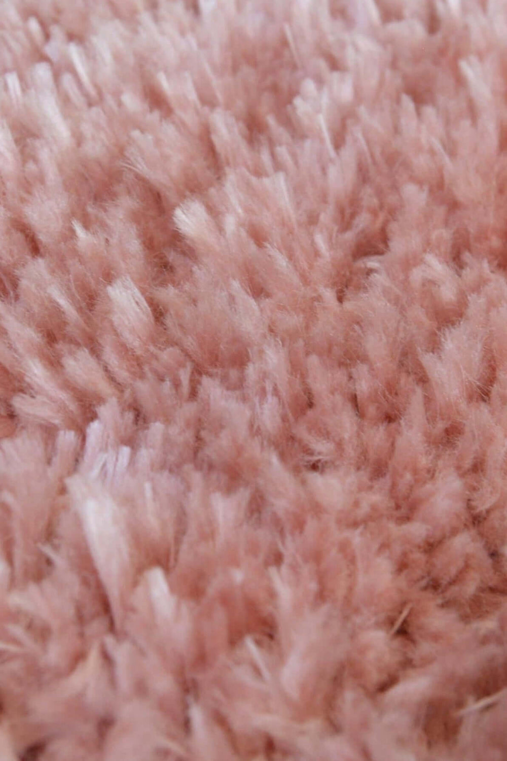 Solid Design Shaggy Rug for Living Room in Pink