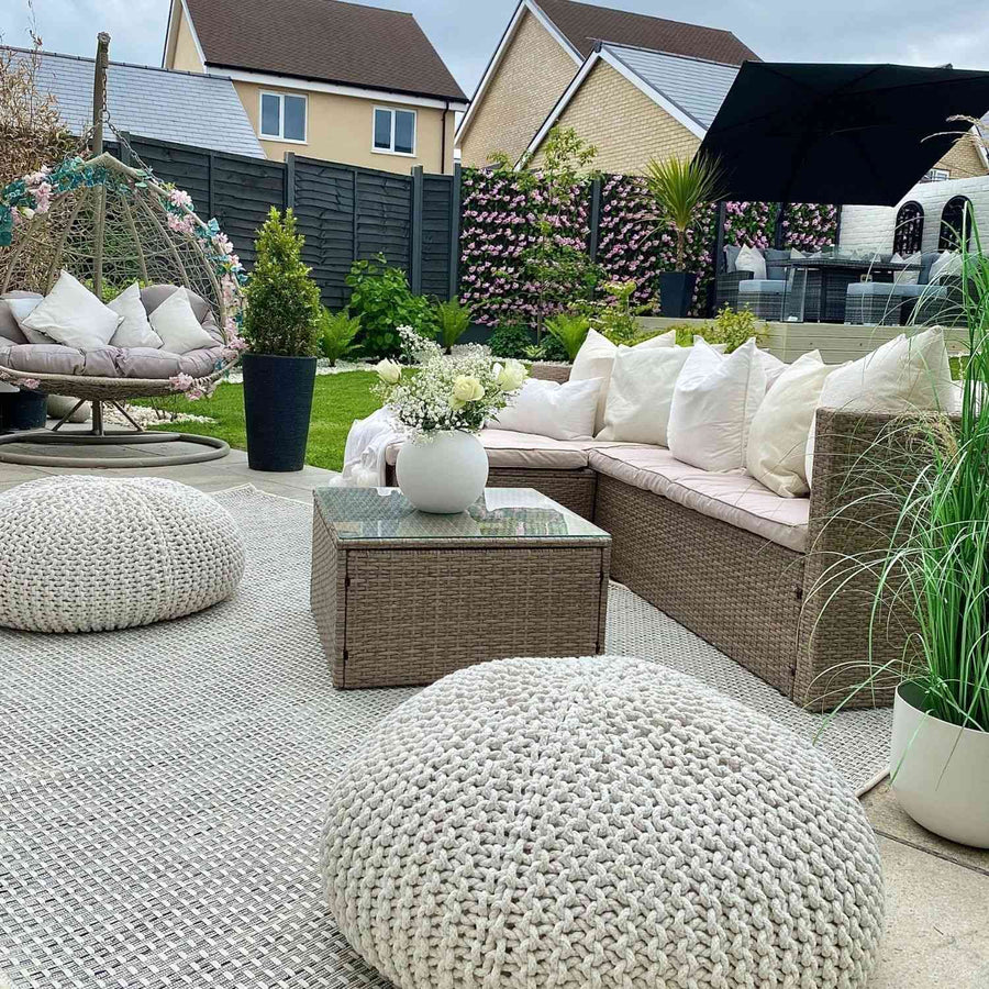 Cream Outdoor Rug for Patio and Garden | The Rugs
