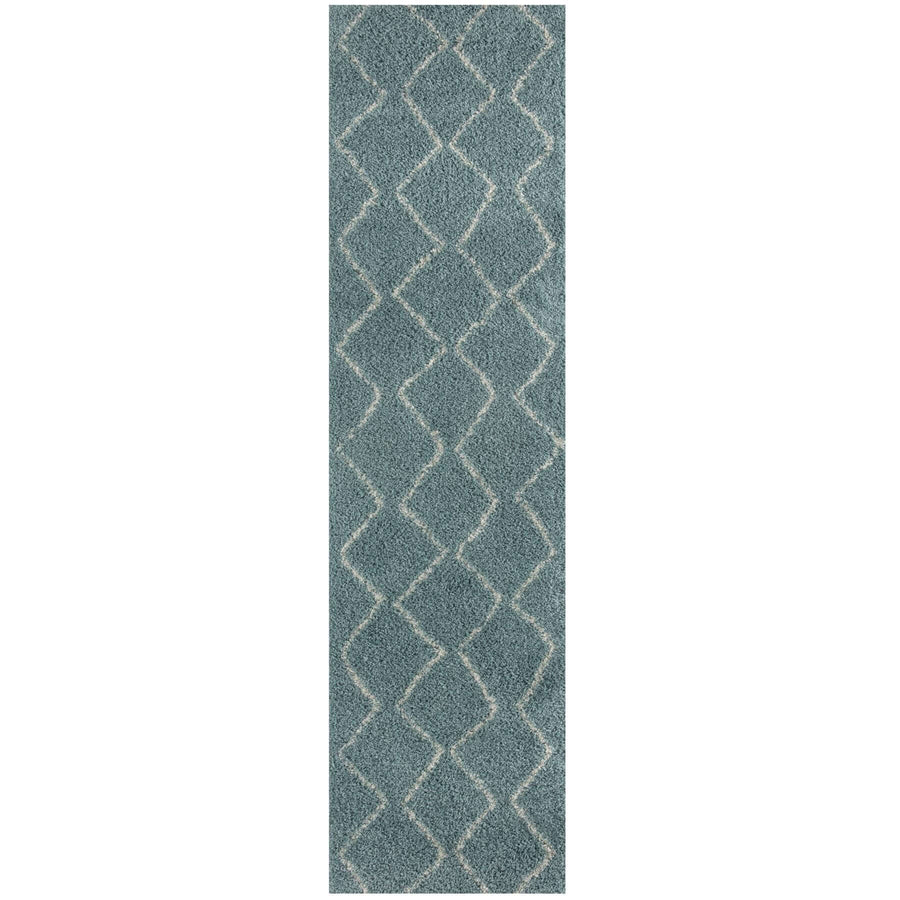 The Rugs Area Rug - Modern Luxury Shaggy Rug Boho Duck Egg Blue