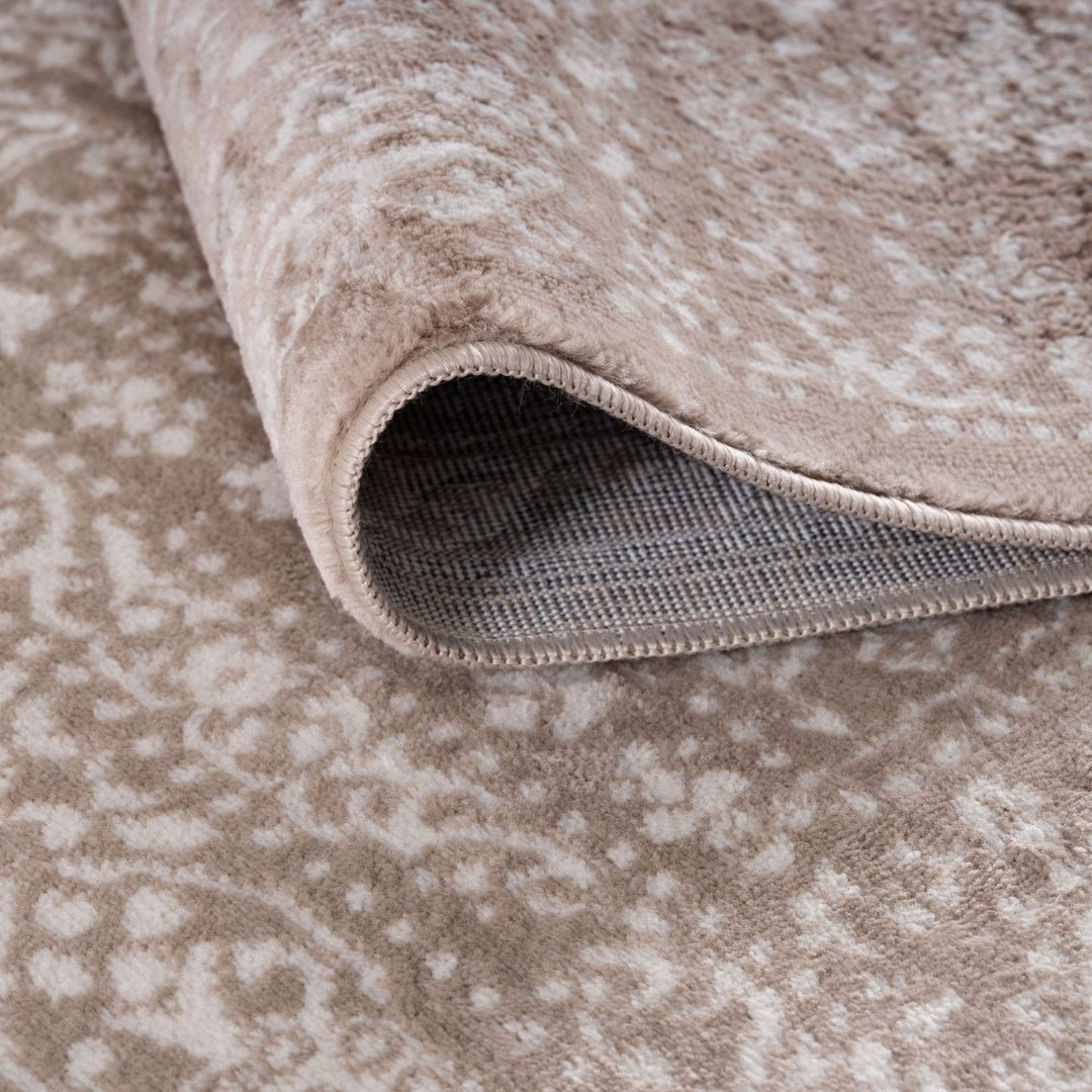 Living Room Rug Vintage Design In Beige high durability