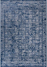 Living Room Rug Vintage Design In Blue