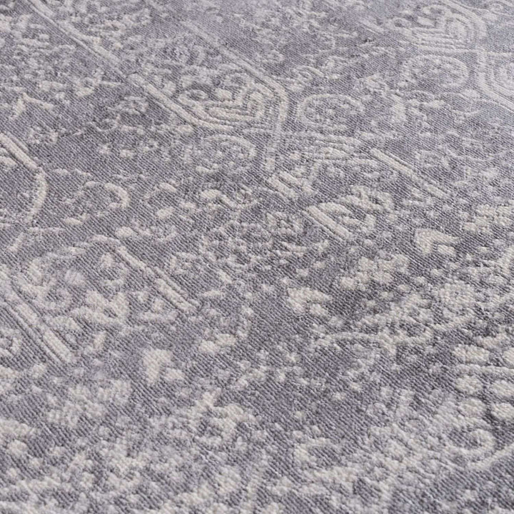 Living Room Rug Vintage Design In Grey
